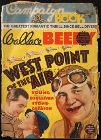 5c0458 WEST POINT OF THE AIR pressbook 1934 Wallace Beery, Robert Young, Maureen O'Sullivan, rare!