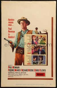 5c0607 HOMBRE WC 1966 full-color image of Paul Newman, directed by Martin Ritt
