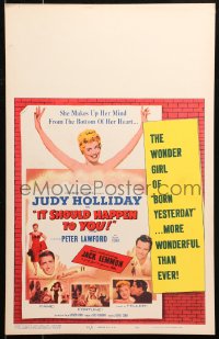 5c0619 IT SHOULD HAPPEN TO YOU WC 1954 Judy Holliday, Peter Lawford, Jack Lemmon in his first role!