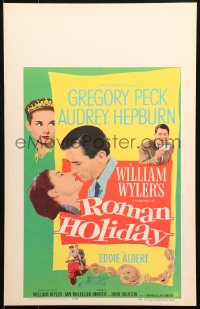 5c0665 ROMAN HOLIDAY WC 1953 Audrey Hepburn & Gregory Peck about to kiss and riding on Vespa!