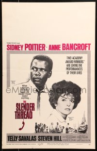 5c0678 SLENDER THREAD WC 1966 Sidney Poitier prevents Anne Bancroft from committing suicide!