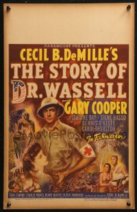 5c0685 STORY OF DR. WASSELL WC 1944 close up art of heroic soldier Gary Cooper, Cecil B. DeMille!