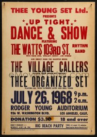 5c0699 UP TIGHT DANCE & SHOW WC 1968 Watts 103rd St Rhythm Band, Village Callers & Thee Organized Set