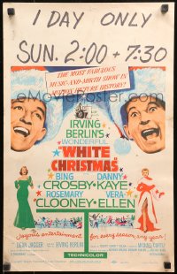 5c0705 WHITE CHRISTMAS WC R1961 Bing Crosby, Danny Kaye, Clooney, Vera-Ellen, musical classic!