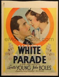 5c0706 WHITE PARADE WC 1934 Loretta Young is a beautiful nurse in love with John Boles, rare!