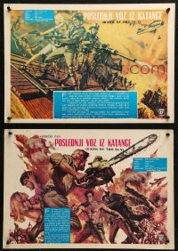 5c0322 DARK OF THE SUN 4 Yugoslavian LCs 1968 Rod Taylor includes two cards with full artwork!