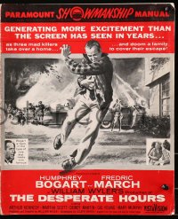 5c0378 DESPERATE HOURS pressbook 1955 Humphrey Bogart, Fredric March, William Wyler