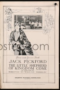 5c0410 LITTLE SHEPHERD OF KINGDOM COME pressbook 1920 cool cover art of Jack Pickford, ultra rare!