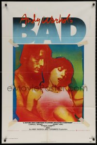 5d0046 ANDY WARHOL'S BAD 1sh 1977 Carroll Baker & King, sexploitation comedy, John Van Hamersveld!