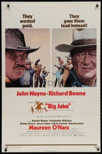 5d0112 BIG JAKE 1sh 1971 Richard Boone wanted gold but John Wayne gave him lead instead!