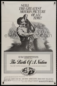 5d0117 BIRTH OF A NATION 1sh R1970 D.W. Griffith's classic post-Civil War tale of the Ku Klux Klan!