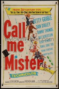 5d0164 CALL ME MISTER 1sh 1951 Betty Grable, Dan Dailey, big-time good-time show of the year!