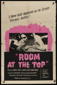 5d0965 ROOM AT THE TOP Canadian 1sh 1959 Laurence Harvey loves Heather Sears AND Simone Signoret!