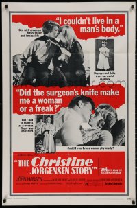 5d0190 CHRISTINE JORGENSEN STORY 1sh 1970 cool images - she who was born male on the outside!