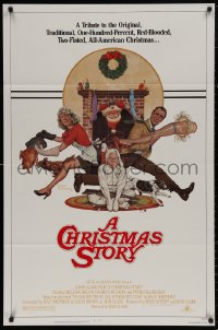 5d0191 CHRISTMAS STORY NSS style 1sh 1983 best classic Christmas movie, art by Robert Tanenbaum!
