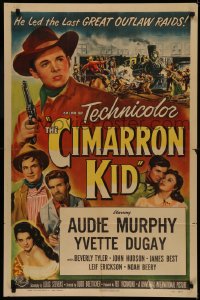 5d0193 CIMARRON KID 1sh 1952 Audie Murphy, Yvette Dugay, Budd Boetticher directed, ultra rare!