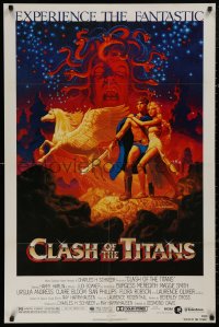5d0199 CLASH OF THE TITANS 1sh 1981 Ray Harryhausen, great fantasy art by Greg & Tim Hildebrandt!