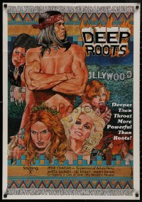 5d0267 DEEP ROOTS 25x36 1sh 1978 Deeper than Throat and more powerful than Roots, ultra rare!