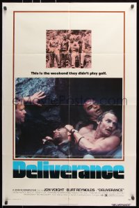 5d0270 DELIVERANCE 1sh 1972 Jon Voight, Burt Reynolds, Ned Beatty, John Boorman classic!