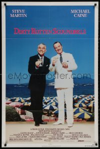 5d0295 DIRTY ROTTEN SCOUNDRELS 1sh 1988 wacky Steve Martin & Michael Caine, directed by Frank Oz!