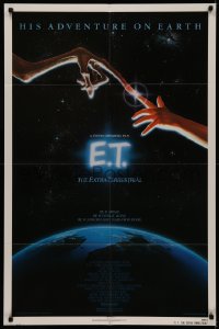 5d0317 E.T. THE EXTRA TERRESTRIAL NSS style 1sh 1982 Steven Spielberg classic, John Alvin art!