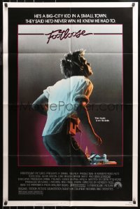 5d0387 FOOTLOOSE 1sh 1984 competitive dancer Kevin Bacon has the music on his side!