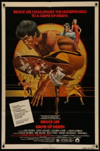 5d0428 GAME OF DEATH 1sh 1979 Bruce Lee challenges the underworld, Bob Gleason kung fu art!