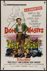 5d0437 GHOST & MR. CHICKEN 1sh 1966 Don Knotts, you'll be scared til you laugh yourself silly!