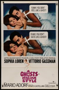5d0441 GHOSTS - ITALIAN STYLE int'l 1sh 1968 Questi fantasmi, sexy Sophia Loren close up!
