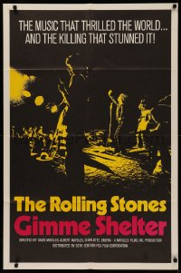 5d0445 GIMME SHELTER int'l 1sh 1971 Rolling Stones out of control rock & roll concert!