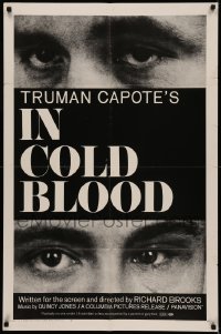 5d0553 IN COLD BLOOD 1sh 1968 Richard Brooks directed, Robert Blake, Scott Wilson, Truman Capote!