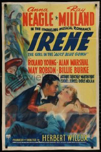 5d0568 IRENE 1sh 1940 artwork of pretty Anna Neagle & handsome young Ray Milland!