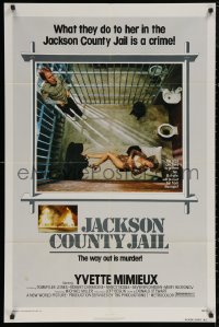 5d0575 JACKSON COUNTY JAIL 1sh 1976 what they did to Yvette Mimieux in jail is a crime!