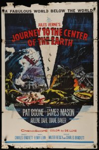 5d0595 JOURNEY TO THE CENTER OF THE EARTH 1sh 1959 Jules Verne fabulous world below the world!