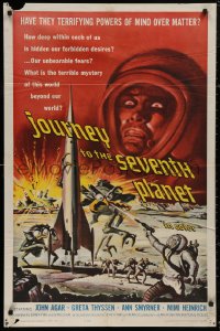 5d0596 JOURNEY TO THE SEVENTH PLANET 1sh 1961 they have terryfing powers of mind over matter!