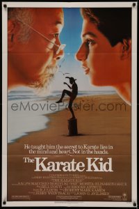 5d0602 KARATE KID 1sh 1984 Pat Morita, Ralph Macchio, teen martial arts classic!