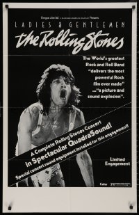 5d0634 LADIES & GENTLEMEN THE ROLLING STONES 24x38 1sh 1973 Mick Jagger, rock & roll, Quadrasound!