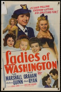 5d0635 LADIES OF WASHINGTON 1sh 1944 hair-pulling eyebrow-lifting rib-splitting housing shortage fun!