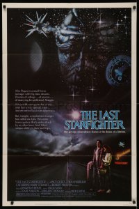 5d0646 LAST STARFIGHTER 1sh 1984 Lance Guest, great sci-fi art by Charles de Mar!