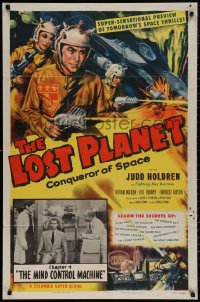 5d0683 LOST PLANET chapter 4 1sh 1953 Judd Holdren, sci-fi serial, The Mind Control Machine!