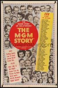 5d0694 M-G-M STORY style B 1sh 1951 MGM studio biography, several headshots of many top stars!