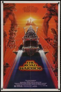 5d0700 MAD MAX 2: THE ROAD WARRIOR 1sh 1982 Mel Gibson in the title role, great art by Commander!