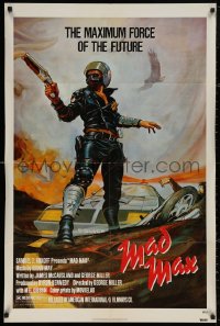 5d0698 MAD MAX 1sh 1980 George Miller post-apocalyptic classic, different art of Mel Gibson!