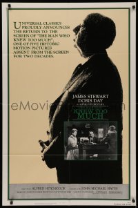 5d0716 MAN WHO KNEW TOO MUCH 1sh R1983 directed by Alfred Hitchcock, James Stewart & Doris Day!