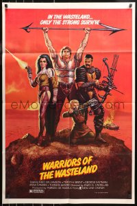 5d0815 NEW BARBARIANS 1sh 1984 I Nuovi barbari, Fernas art, Williamson, Warriors of the Wasteland!