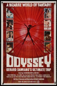 5d0838 ODYSSEY 1sh 1977 Gerard Damiano's ultimate trip, a bizarre world of sexploitation fantasy!