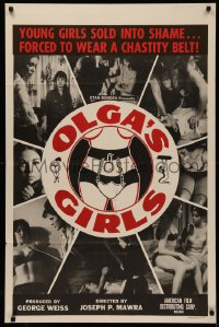 5d0846 OLGA'S GIRLS 1sh 1964 young girls sold into shame & forced to wear a chastity belt!
