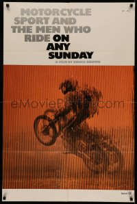 5d0849 ON ANY SUNDAY 1sh 1971 Bruce Brown classic, Steve McQueen, motorcycle racing!