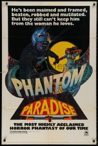 5d0873 PHANTOM OF THE PARADISE revised 1sh 1974 Brian De Palma, different artwork by Richard Corben!