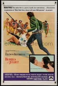 5d0964 ROMEO & JULIET style B 1sh 1969 Zeffirelli's version of William Shakespeare's play!
